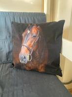Paarden kussen - decoratief, Ophalen of Verzenden, Gebruikt, Bruin, Vierkant