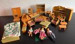 Vintage Houten Poppenhuis Inrichting, Ophalen of Verzenden, Gebruikt, Poppenhuis