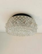 Reliëf glazen plafondlamp , jaren 70