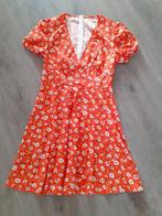 Vrolijke jurk oranje met bloemetjes XS NIEUW, Kleding | Dames, Jurken, Nieuw, Oranje, Maat 34 (XS) of kleiner, Shein