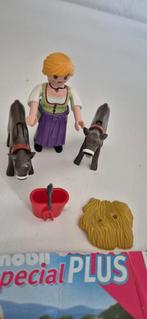 Playmobil 4778 Special Plus Boerenvrouw met Kalveren, Ophalen, Zo goed als nieuw, Complete set