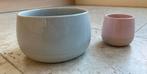 Leuke set bloempotten IKEA, blauw roze, diameters 15 en 7 cm, Tuin en Terras, Rond, Binnen, Ophalen of Verzenden, Zo goed als nieuw