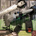 21 v heggenschaar en grastrimmer met 2 accu,s €45,-, Ophalen of Verzenden, Nieuw, Accu