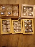 zilveren kerstballen glazen kerstballen zilver 36 stuks, Gebruikt, Ophalen of Verzenden