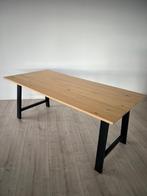 Eettafel Gadeskov Jysk 190x90 massief eiken en eiken fineer, Ophalen, Gebruikt, 50 tot 100 cm, 150 tot 200 cm