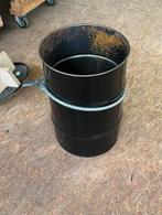 Olievat klein. 60 liter zwart gebruikt. Klemdeksel, Tuin, 60 cm of meer, Rond, Gebruikt