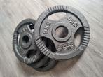 4 stuks Focus Fitness Olympische gietijzeren halterschijven, Sport en Fitness, Fitnessmaterialen, Ophalen, Zo goed als nieuw