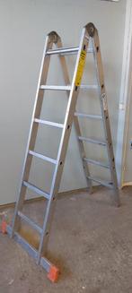 Vouwladder, Doe-het-zelf en Verbouw, Ladders en Trappen, Ophalen, Zo goed als nieuw, Ladder, 2 tot 4 meter