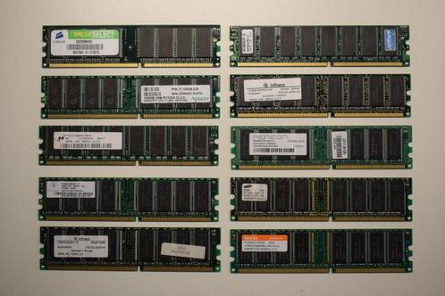 Diverse typen 256 MB DDR geheugen, Computers en Software, RAM geheugen, Gebruikt, Desktop, 1 GB of minder, DDR, Ophalen of Verzenden