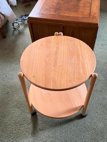 Vintage Beukenhouten Bijzettafel/Trolley Fantasy beschikbaar voor biedingen