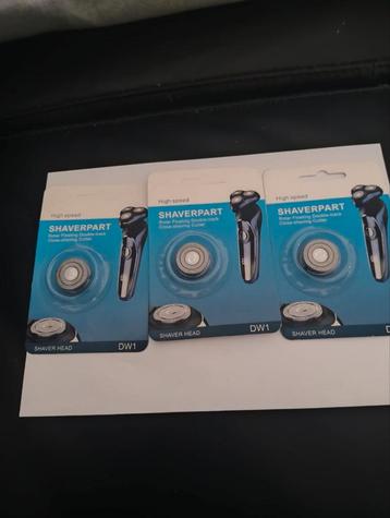 👉 3 stuks shaver heads DW 1 nieuw in de verpakking  beschikbaar voor biedingen
