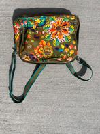 Oilily schoudertas in koffer model. Olijfgroen met bloemen, Ophalen of Verzenden, Zo goed als nieuw, Groen, Schoudertasje