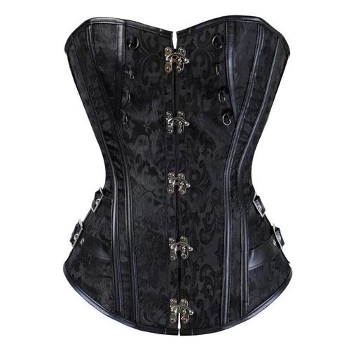 Dames zwart steampunk korset leren gothic corset punk leer, Kleding | Dames, Ondergoed en Lingerie, Body of Korset, Zwart, Verzenden