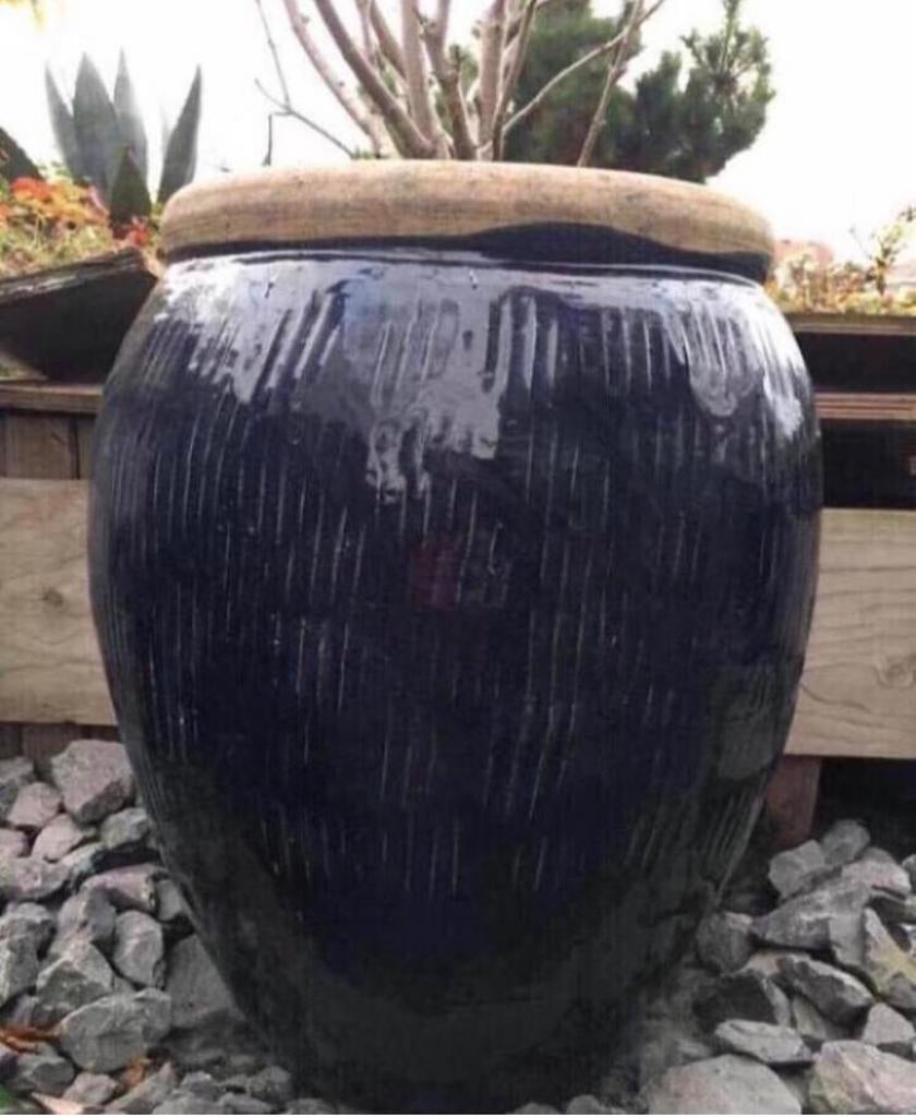 Uniek geglazuurde Oud Hollandse terracotta bloempot 56cm, 25 tot 40 cm, Rond, Ophalen of Verzenden, Zo goed als nieuw
