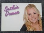 Saskia Damen ( zangeres ) Strooikaart, fankaart., Ophalen, Zo goed als nieuw, Foto of Kaart