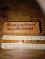 Stempel Hartelijk Gefeliciteerd met jullie huwelijk, Ophalen of Verzenden, Houten stempel