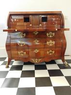 18e eeuw Holland Louis XV-XVI cilinderbureau, klepbureau., Antiek en Kunst, Antiek | Meubels | Kasten, Ophalen