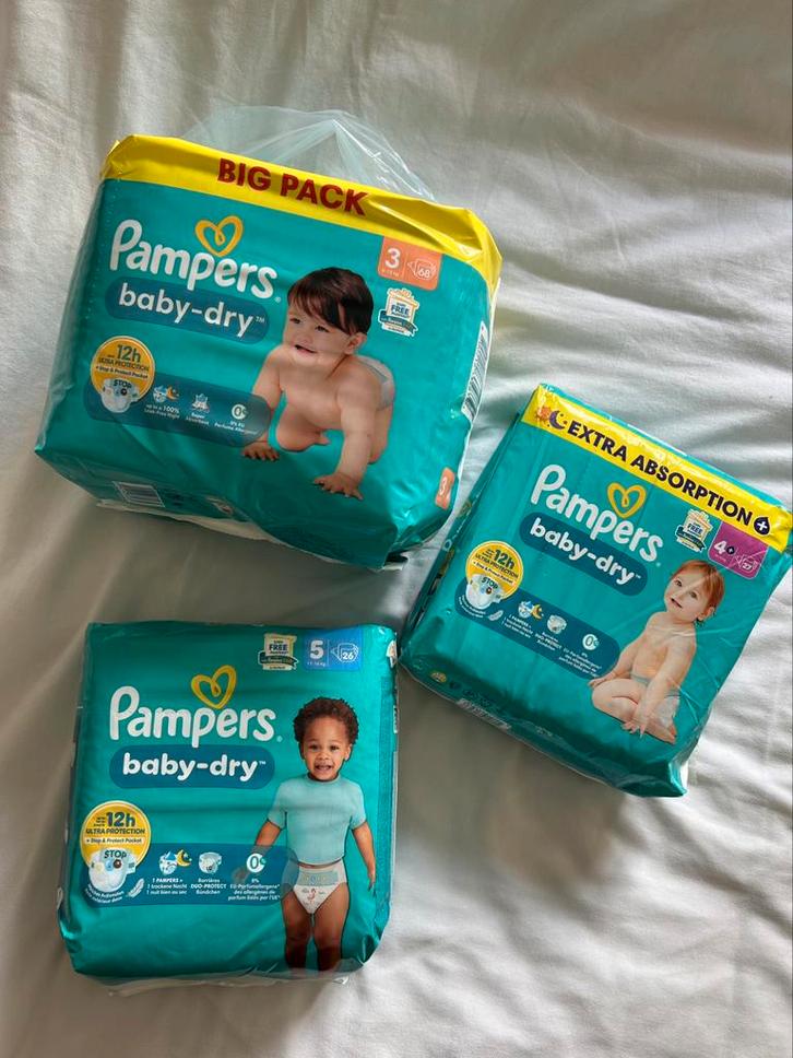Pampers baby-dry (verschillende maten), Kinderen en Baby's, Badjes en Verzorging, Nieuw, Overige typen, Overige merken, Ophalen of Verzenden