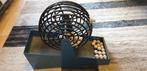 Vintage/antieke Lotto/Bingo draaimolen met houten ballen., Antiek en Kunst, Antiek | Speelgoed, Ophalen of Verzenden
