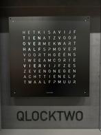 Nieuw Qlocktwo Large Black Pepper 90x90 Woord Klok, Wandklok, Nieuw, Ophalen of Verzenden, Qlocktwo
