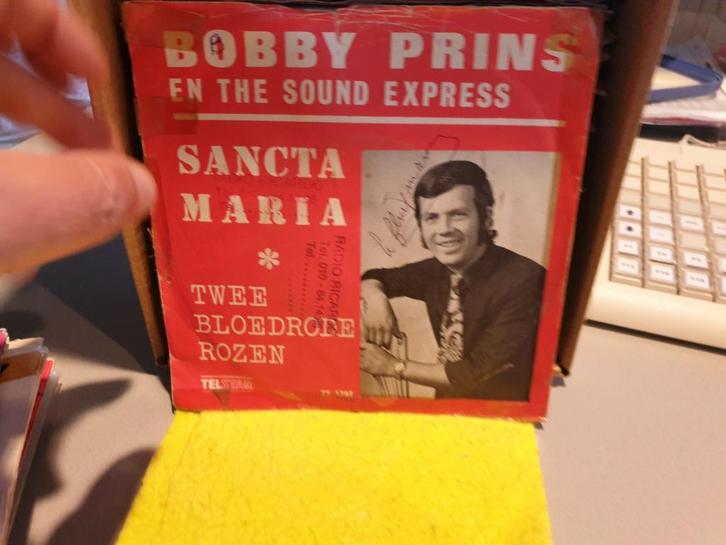 Bobby Prins - Sancta Maria , Telstar Logo (f1), Cd's en Dvd's, Vinyl Singles, Ophalen of Verzenden
