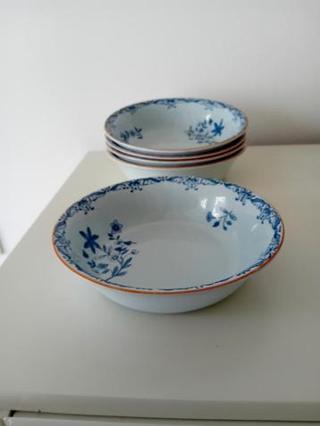 5 zeldzame ovenschaaltjes 17cm Rorstrand Ostindia Sweden  beschikbaar voor biedingen