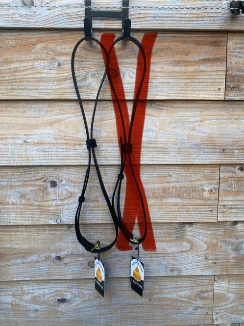 NIEUW SHIRES BLENHEIM LEDEREN HALSRIEM, Dieren en Toebehoren, Paarden en Pony's | Hoofdstellen en Tuigage, Nieuw, Overige soorten