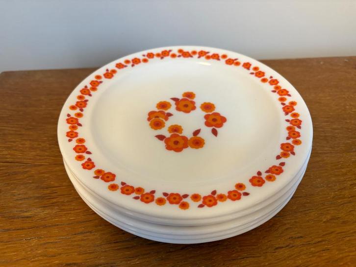 Arcopal Lotus Ontbijtborden retro, Verzamelen, Retro, Huis en Inrichting, Ophalen of Verzenden