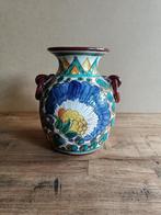 Italiaanse Majolica vaas, Ophalen of Verzenden, Zo goed als nieuw, Aardewerk of Porselein, Minder dan 50 cm