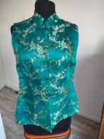 Vintage blouse in Oosterse stijl, Kleding | Dames, Ophalen of Verzenden, Zo goed als nieuw, Maat 38/40 (M), Groen
