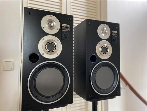 Vintage +stands  Technics SB-X300A Honeycomb Disc, Audio, Tv en Foto, Luidsprekers, Zo goed als nieuw, Front, Rear of Stereo speakers