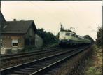 Grote foto DB 110 475-1 Brachelen West-Duitsland 1987., Verzamelen, Spoorwegen en Tramwegen, Overige typen, Gebruikt, Ophalen of Verzenden