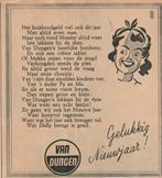 retro reclame 1949 Van Dungen Gelukkig Nieuwjaar!, Verzenden, Overige typen