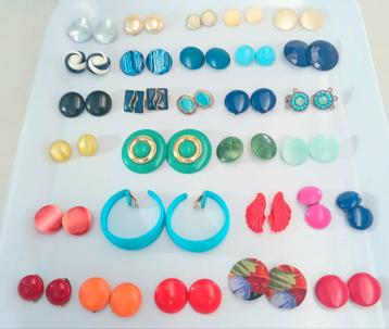 Vintage Clip Oorbellen Collectie - 30 Paar beschikbaar voor biedingen