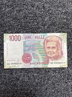 1000 Lire, Postzegels en Munten, Bankbiljetten | Europa | Niet-Eurobiljetten, Ophalen of Verzenden, Italië, Los biljet