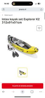 Intex Explorer K2 Kajak Set - gebruikt, Watersport en Boten, Kano's, Ophalen, Kajak, Nieuw, Twee personen