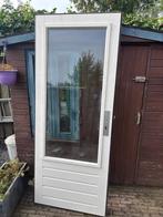 Achterdeur met driepuntssluiting en dubbelglas hr ++, Doe-het-zelf en Verbouw, Deurkozijn, Zo goed als nieuw, 150 tot 225 cm, Hout