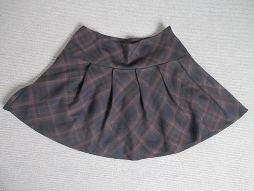 Korte bruine geruite rok maat 38 merk H&M, Kleding | Dames, Rokken, Zo goed als nieuw, Maat 38/40 (M), Bruin, Boven de knie, Ophalen of Verzenden