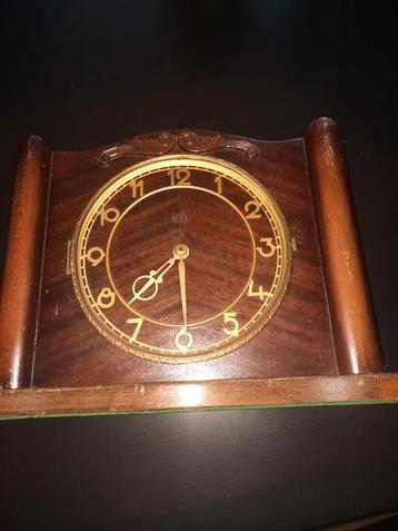 Antieke Nufa Mantelklok - Loopt Prima! beschikbaar voor biedingen