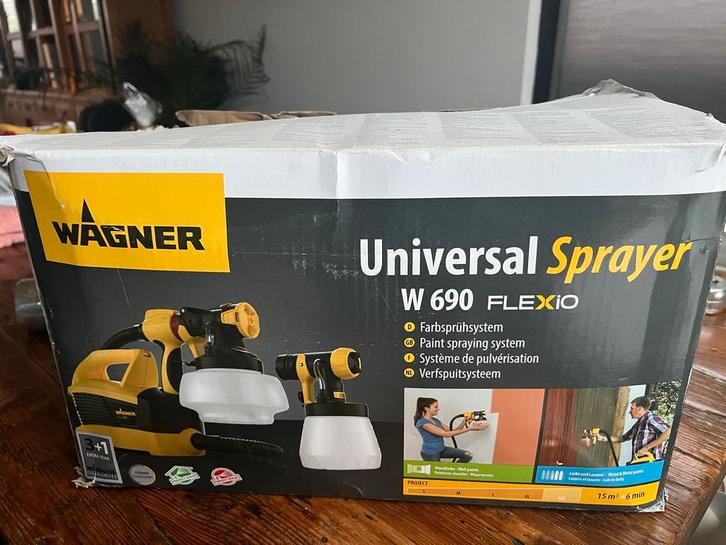 Wagner w690, Doe-het-zelf en Verbouw, Schildersmaterialen, Zo goed als nieuw, Verfspuit of Verfpomp, Ophalen