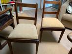 6 antieke eetkamerstoelen gemaakt van kersenhout 19e eeuw., Huis en Inrichting, Stoelen, Ophalen, Overige materialen, Overige kleuren