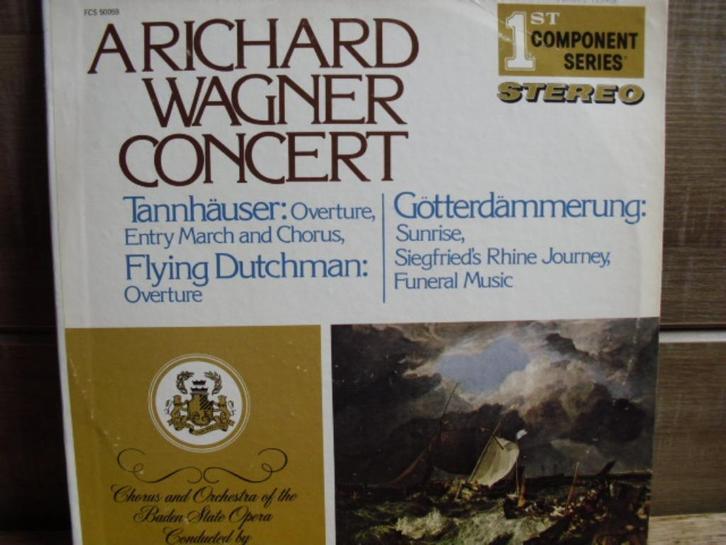 Richard Wagner "Flying Dutchman, Tannhauser" LP, Cd's en Dvd's, Vinyl | Klassiek, Zo goed als nieuw, Romantiek, Orkest of Ballet