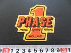sticker PHASE 1 moto sport filters, Ophalen, Zo goed als nieuw