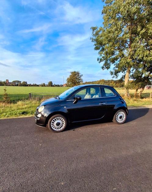 Fiat 500 1.2 C 2008 Zwart, Auto's, Fiat, Particulier, Benzine, B, Hatchback, Handgeschakeld, Origineel Nederlands, Zwart, Voorwielaandrijving