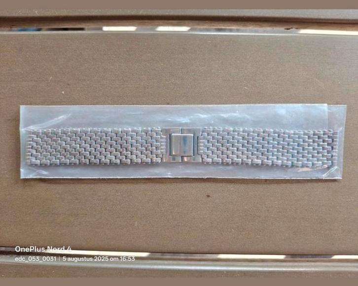 "Bead of Rice" style horlogeband 18mm., Verzamelen, Overige Verzamelen, Zo goed als nieuw, Ophalen of Verzenden