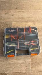 Vis doos  met twee kanten inclusief inhoud, Ophalen of Verzenden, Zo goed als nieuw, Complete set