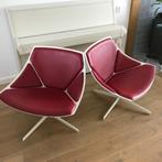 6 Fritz Hansen Space Lounge Chair fauteuil stoel leer, Huis en Inrichting, Fauteuils, Ophalen, Zo goed als nieuw, Nvt, Nvt