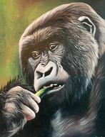 Berg gorilla schilderij, Antiek en Kunst, Ophalen of Verzenden