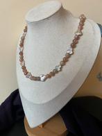 Maansteen roze parel harmonie intuïtie magie uniek, Sieraden, Tassen en Uiterlijk, Kettingen, Nieuw, Verstelbaar, Ophalen of Verzenden