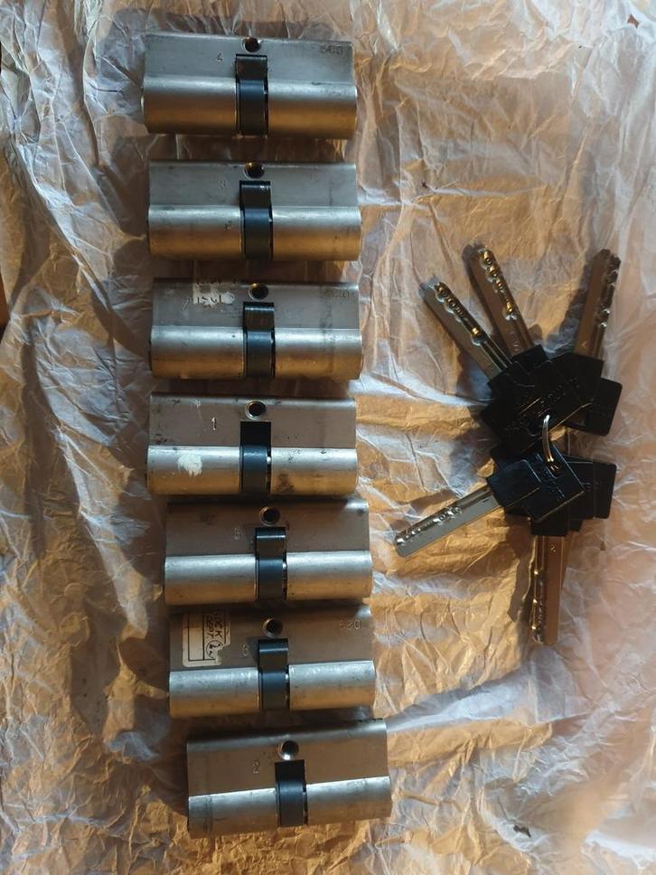 Mul-T-Lock Euro Cilinders, mt 28-10-28, Doe-het-zelf en Verbouw, Hang- en Sluitwerk, Slot, Ophalen of Verzenden